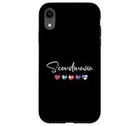 Bandiera Scandinavia Cuore - Norvegia Svezia Danimarca Souvenir Custodia per iPhone XR