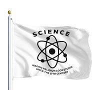 Bandiera scientifica che fa sembrare stupida la religione dal 17 ° secolo per esterni 3x5