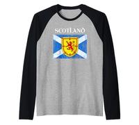 Bandiera Scozzese Bandiera Reale della Scozia Maglia con Maniche Raglan