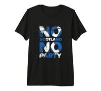 Bandiera Scozzese per Fan della Scozia Retro No Scotland No Party Maglietta Premium