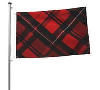 Bandiera scozzese rossa e nera 2 x 3 m stampa su entrambi i lati bandiera da giardino bandiere di benvenuto per esterni bandiera per esterni banner cartelli per interni cortile decorazione per vacanze