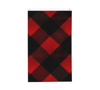 Bandiera scozzese rossa e nera, 3 x 5 m, verticale su entrambi i lati, bandiera da giardino, per esterni, cortile, casa, divertente, decorazione per la casa, bandiere da giardino per poster da