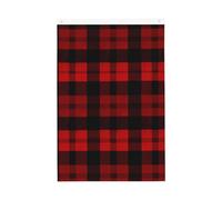 Bandiera scozzese rossa e nera, 9 x 1,5 m, bandiere da giardino vivaci su entrambi i lati, striscione stagionale di benvenuto con occhielli in ottone, decorazione sfondo fotografico per cortile