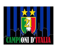 BANDIERA SCUDETTO 21 F.C. INTER