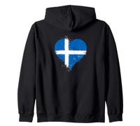 Bandiera Shetland Isles per Expat o Orgoglio Shetland Scozia Felpa con Cappuccio