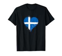 Bandiera Shetland Isles per Expat o Orgoglio Shetland Scozia Maglietta