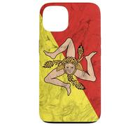 Bandiera Sicilia e sfondo elegante - Orgoglio Siciliano Custodia per iPhone 13