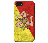 Bandiera Sicilia e sfondo elegante - Orgoglio Siciliano Custodia per iPhone SE (2020) / 7 / 8