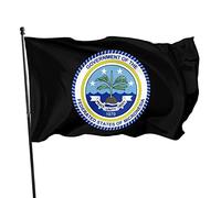 Bandiera Sigillo degli Stati Federati di Micronesia 3x5 piedi Bandiere da muro dai colori vivaci e resistenti allo sbiadimento UV per esterni ed interni