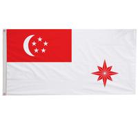 Bandiera Singapore Naval Ensign con occhielli - fatta a mano nel Regno Unito