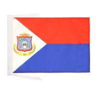BANDIERA SINT MAARTEN 45x30cm - BANDIERINA REGNO DEI PAESI BASSI 30 x 45 cm cordicelle - AZ FLAG