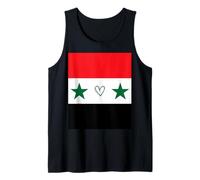 Bandiera Siria Cuore Siriano Orgoglioso Patrimonio Identità Nazionale Canotta