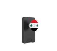 Bandiera Siria Cuore Siriano Orgoglioso Patrimonio Identità Nazionale PopSockets PopWallet per MagSafe