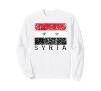 Bandiera siriana della Siria Distressed Uomini Donne Bambini Arabi Felpa