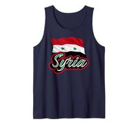 Bandiera siriana della Siria Patriottica Uomini Donne Bambini Arabi Canotta