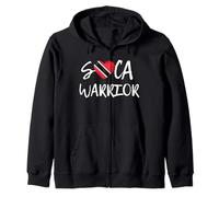 Bandiera Soca Warrior Trinidad e Tobago Trini Pride Soca Music Felpa con Cappuccio