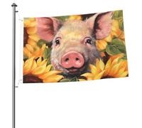 Bandiera sorridente, 0,6 x 9,6 m, stampa su entrambi i lati, bandiere da giardino, bandiera da cortile per esterni, bandiere per vacanze, banner regalo con occhielli sfondo fotografico per interni ed