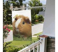 Bandiera sorridente, 6 x 90 cm, per esterni, interni, primavera, estate, autunno, inverno, giardino, bandierine con occhiello verticale su entrambi i lati, per decorazioni da cortile