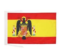 BANDIERA SPAGNA FRANCHISTA 1945-1977 45x30cm - BANDIERINA SPAGNOLA DI FRANCO 30 x 45 cm cordicelle - AZ FLAG