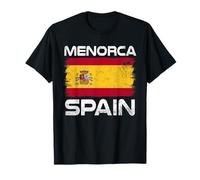 Bandiera Spagna Minorca Distressed Spanish Pride Maglietta