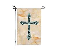 Bandiera Sparkling Diamond On Yellow Marbling Bandiera Di Benvenuto Resistente Alle Intemperie Tessuto Da Esterno Striscione All'Aperto, Per Eventi, Celebrazioni, All'Aperto Al Coperto, 30x45cm