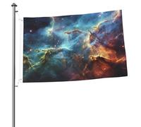 Bandiera spaziale della galassia dell'universo 0,6 x 0,9 m stampa su entrambi i lati bandiera da giardino bandiere di benvenuto per esterni bandiera per esterni banner cartelli per interni cortile