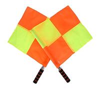 Bandiera sportiva, bandiera per guardalinee rossa e gialla, bandiera arbitro impermeabile, comoda per attrezzatura da calcio per calcio