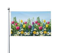Bandiera Spring Beautiful Flowers Bandiere da giardino 90X150cm