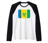 Bandiera St. Vincent e Grenadine Maglia con Maniche Raglan