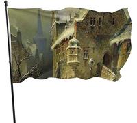 Bandiera stagionale del giardino di una piccola città, bandiera da gioco 9,1 x 1,5 m, decorazioni per la casa all'aperto