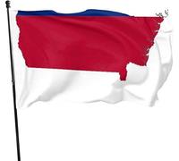 Bandiera stagionale Mappa della Georgia State Garden Flag, Yard Flag 3 X 5 ft Decorazioni per la casa all'aperto