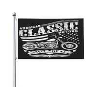 Bandiera Stampa Bandiere Da Balcone Dirt Bike Steel Is Real American Classic Motors Durevole Bandierine Per Esterno Decorazione Balcone 90X150Cm