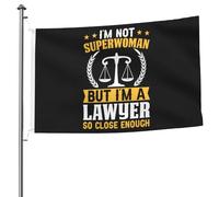 Bandiera Stampa Bandiere Da Giardino Lawyer I'M Not Superwoman But I'M A Lawyer So Close Enough Classica Flag Per Bar Interno Celebrazione 90X150Cm