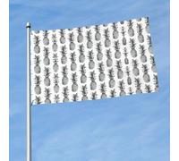 Bandiera stampata a tema tropicale con ananas e frutta, resistente alle intemperie, da 0,9 x 1,5 m, leggera ad asciugatura rapida, per veranda, balcone, giardino