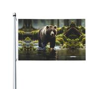 Bandiera stampata su entrambi i lati (91,4 x 152,4 cm), grande bandiera da giardino, bandiera decorativa per esterni festivi