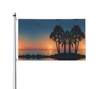 Bandiera stampata tramonto mediterraneo 3x5 piedi perfetta per prati, balconi, corridoi, feste e altro ancora