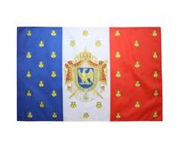 BANDIERA STENDARDO DI NAPOLEONE III 150x90cm - BANDIERA BLASONE FRANCIA - SECONDO IMPERO FRANCESE 90 x 150 cm foro per asta - AZ FLAG