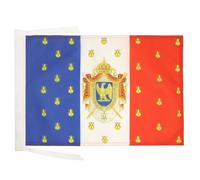 BANDIERA STENDARDO DI NAPOLEONE III 45x30cm - BANDIERINA BLASONE FRANCIA - SECONDO IMPERO FRANCESE 30 x 45 cm cordicelle - AZ FLAG