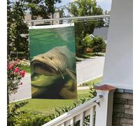 Bandiera subacquea a forma di pesce gatto, 6 x 0,9 m, per interni ed esterni, primavera, estate, autunno, inverno, giardino, bandierine verticali su entrambi i lati, per decorazioni da cortile