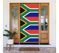 Bandiera sudafricana con stampa bandiera del Sudafrica, decorazione riutilizzabile per Halloween, Natale, feste