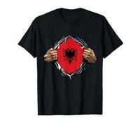 Bandiera Super Albanian Heritage Proud Albania Roots Maglietta