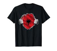 Bandiera Super Albanian Heritage Proud Albania Roots Maglietta