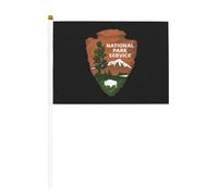 Bandiera sventolante a mano bifacciale del National Park Service Home 5,5x8,2 pollici bandiera portatile