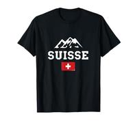 Bandiera Svizzera Montagne Pride Schweiz Roots Proud Maglietta