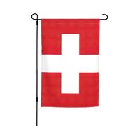 Bandiera Svizzera Stampa Personalizzata Giardino Bandiera Casa Bandiere Yard Bandiera Esterna Decorazione Vacanze 30,5 x 45,7 cm
