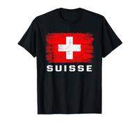 Bandiera Svizzera Switzerland Schweiz Suisse Maglietta