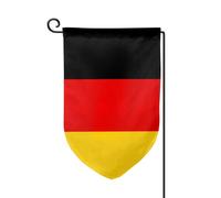 Bandiera tedesca con stampa di benvenuto, per esterni, per tutte le stagioni, da giardino, patio, 30,5 x 45,7 cm, forme multiple
