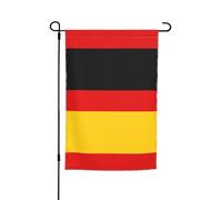 Bandiera tedesca Decorazione da giardino bandiera 30,5 x 45,7 cm, 100% fibra di poliestere, tessuto spesso, universale per tutte le stagioni
