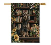 Bandiera tedesca primaverile a pelo metallico per casa del cane, 71 x 101 cm, double face, decorativa per esterni, libreria per fiori, cuccioli, bandiera, per la casa, per animali domestici, piccola