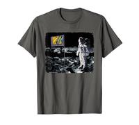 Bandiera Televisiva MTV Moon Astronaut Music Maglietta